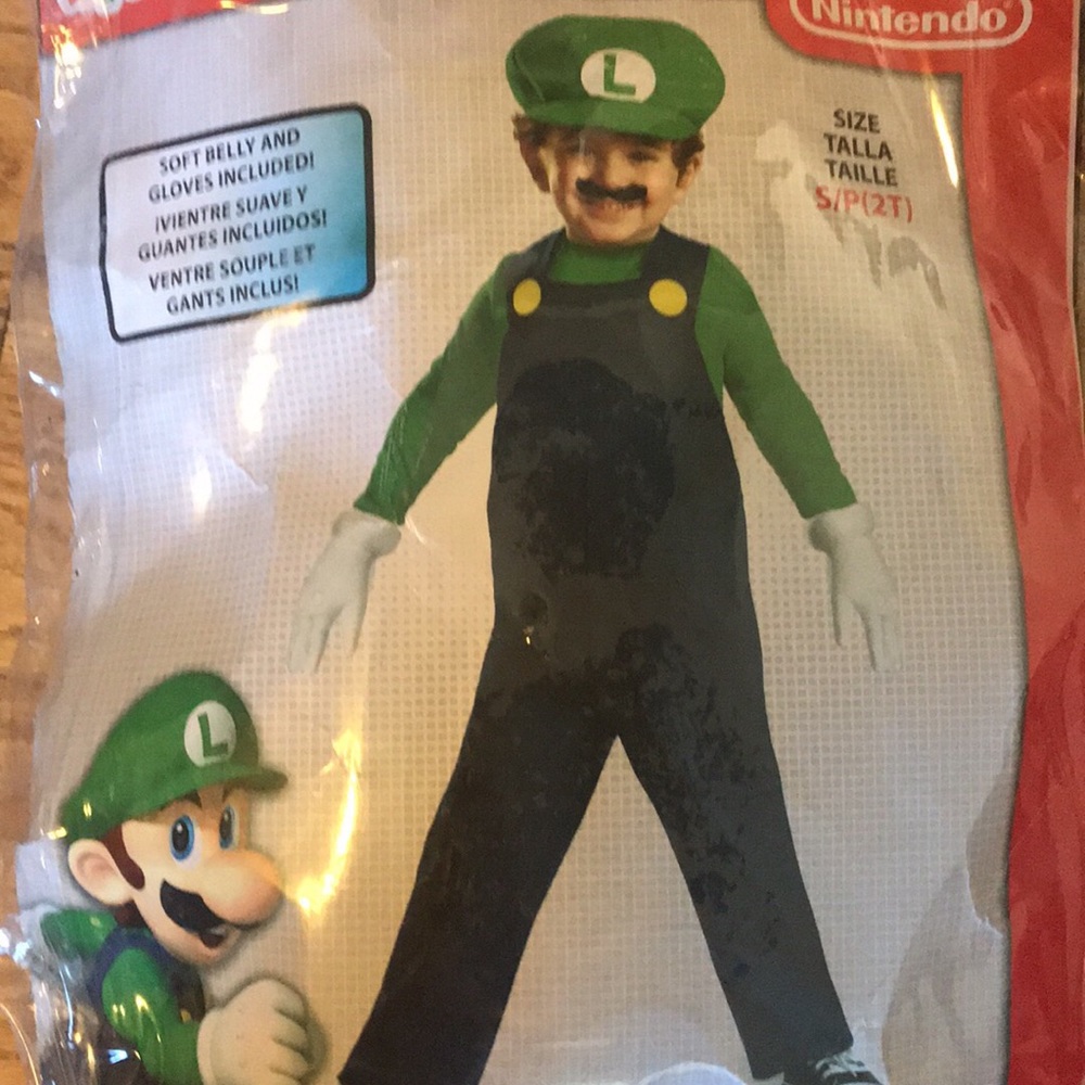 Luigi Halloween Costume 2T